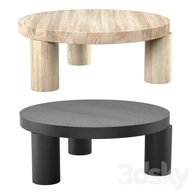 Resident Offset Coffee Table 3D Model