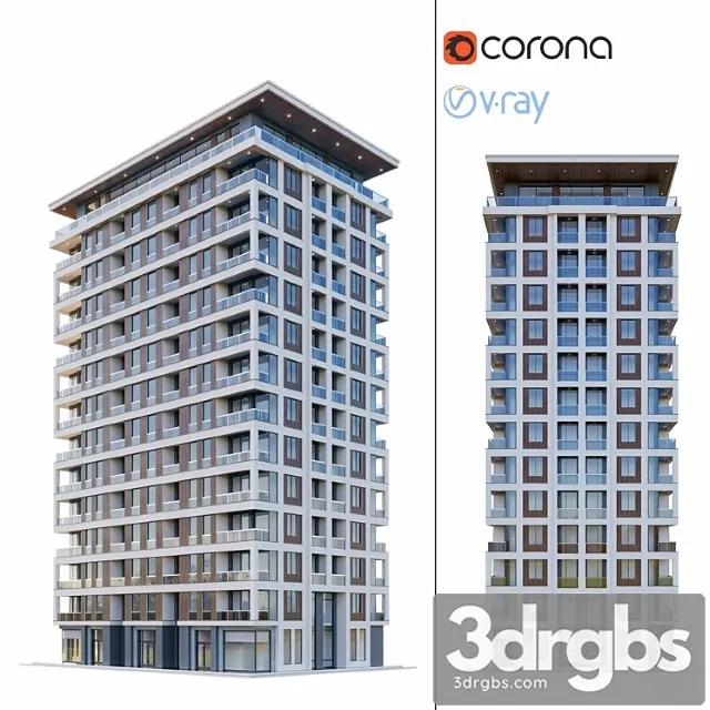 Residential Building 15 3D Model Download Residential Building 15 3D Model Download