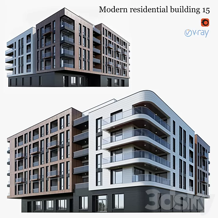 residential building 15 3D Model