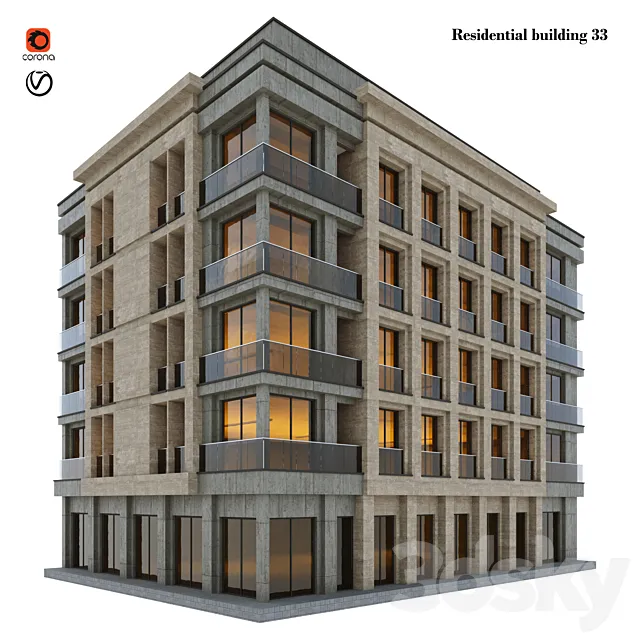 Residential building 33 3D Model