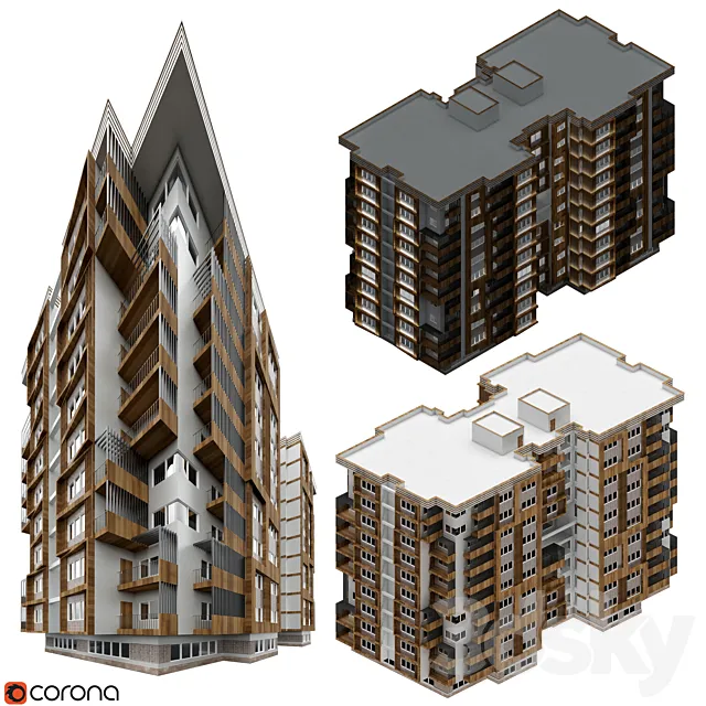 Residential Building 3D Model