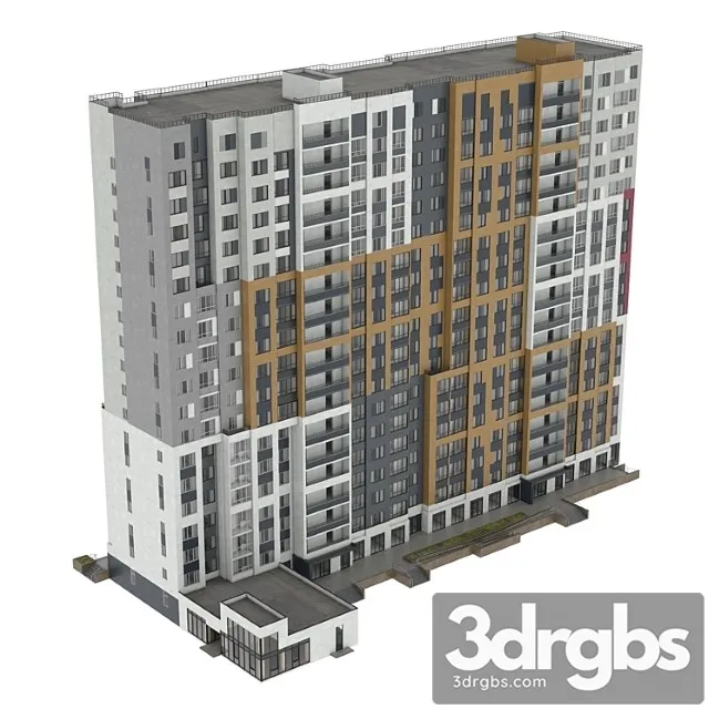 Residential Building 58 3D Model Download Residential Building 58 3D Model Download