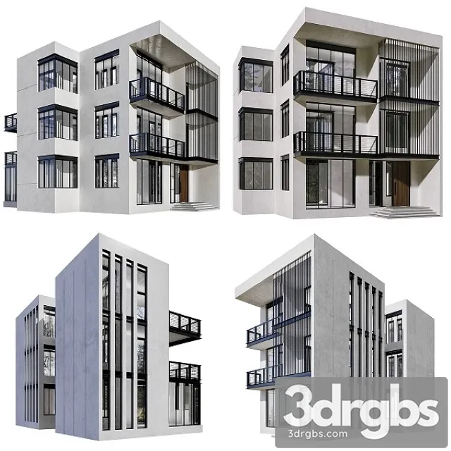 Residential Building No 48 3D Model Download Residential Building No 48 3D Model Download