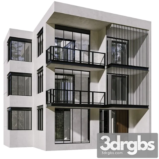 Residential building no48 3D Model Download Residential building no48 3D Model Download