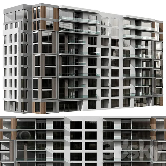 Residential Building No83 3D Model