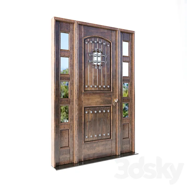 Residential Entry Door 3D Model