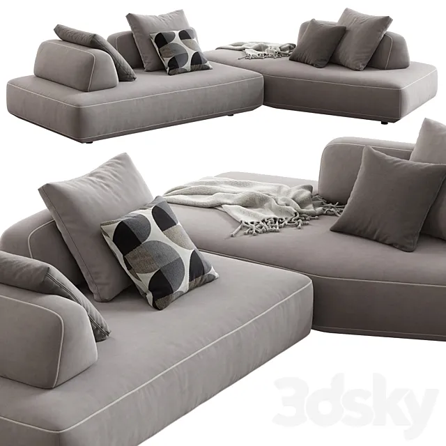 Resource Furniture _ Flex Sofa (Composition 02) 3DModel Resource Furniture _ Flex Sofa (Composition 02) 3DModel