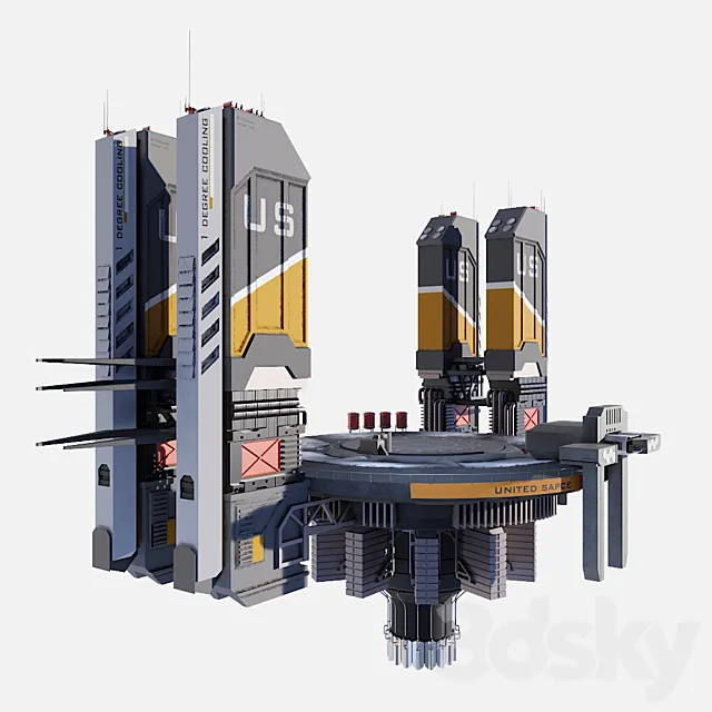 Resource platform 3D Model