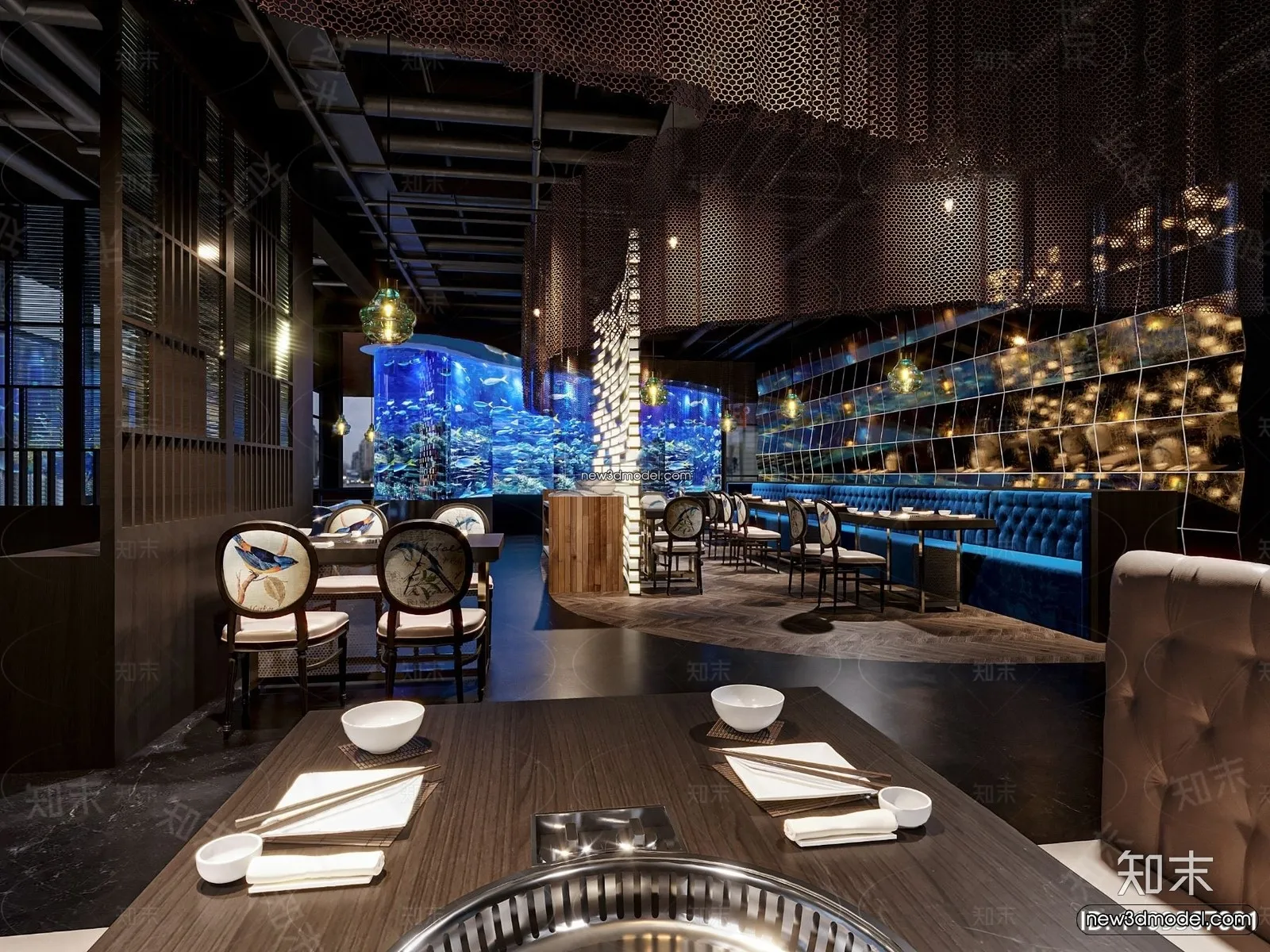 Restaurant and Fastfood 3D Scene – 3D Blocks – 112 – CORONA