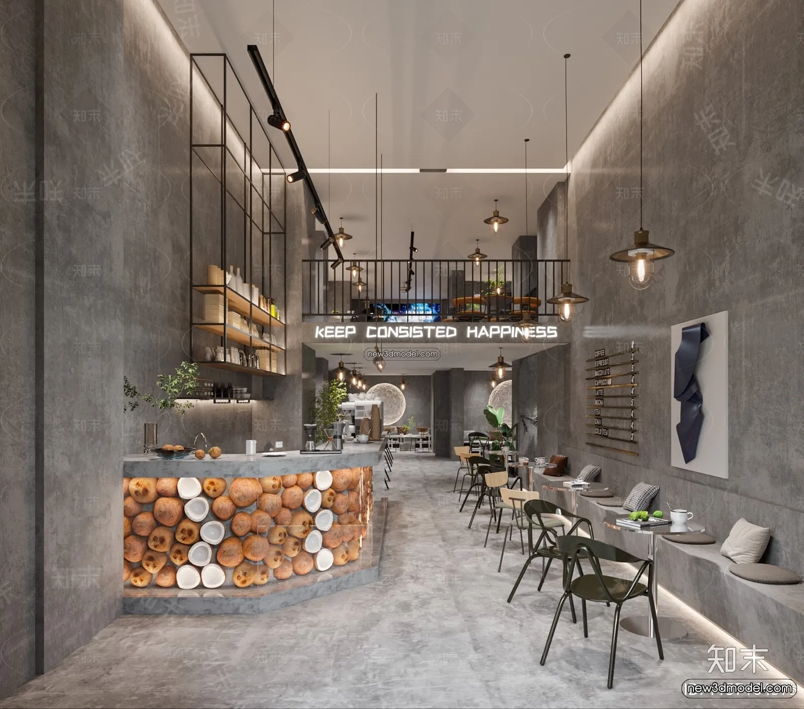 Restaurant and Fastfood 3D Scene – 3D Blocks – 181 – CORONA