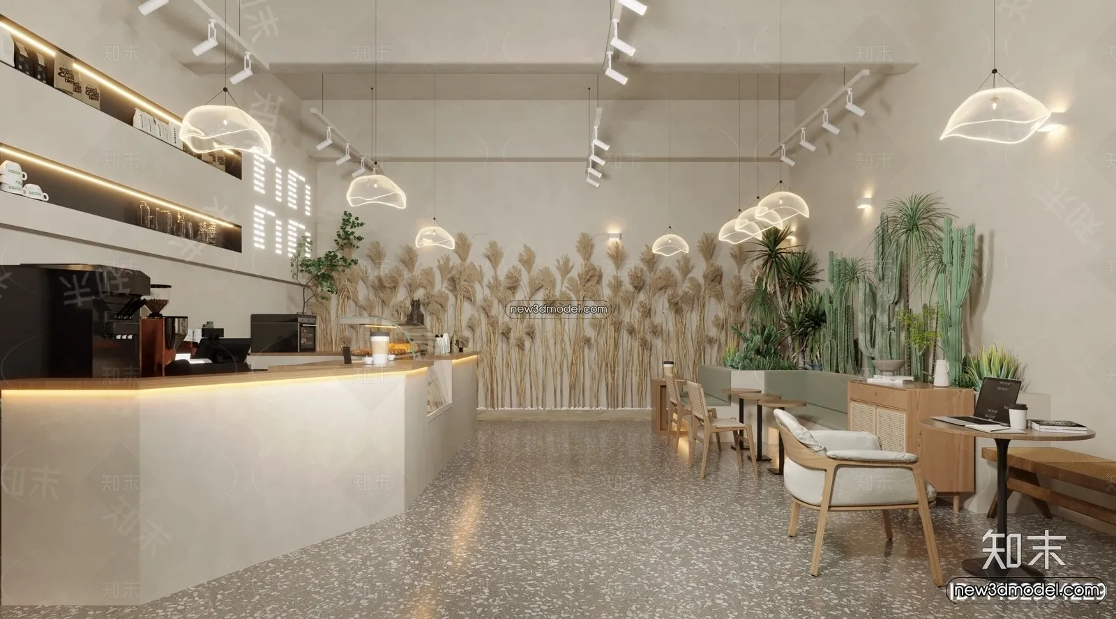 Restaurant and Fastfood 3D Scene – 3D Blocks – 242 – CORONA