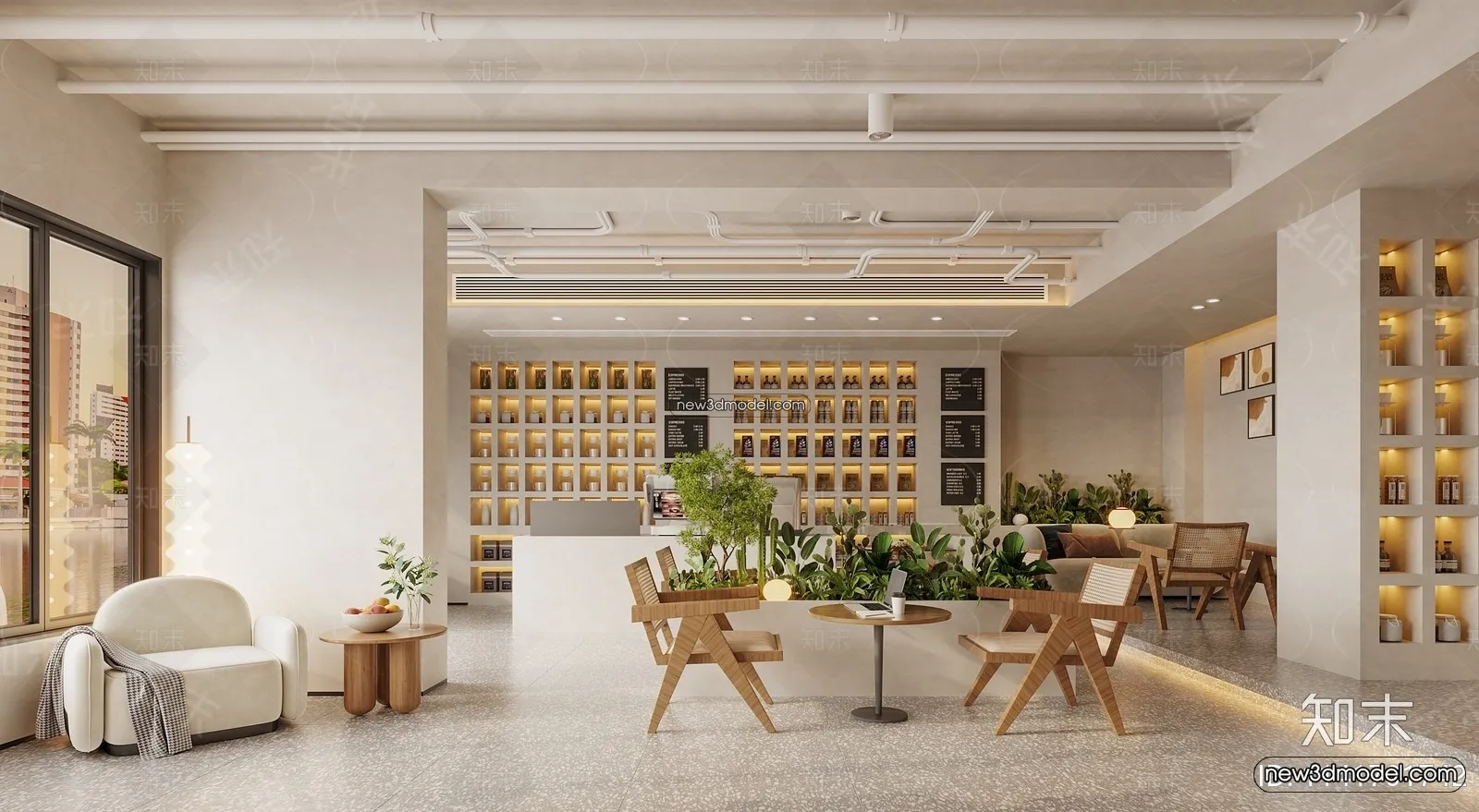 Restaurant and Fastfood 3D Scene – 3D Blocks – 271 – CORONA