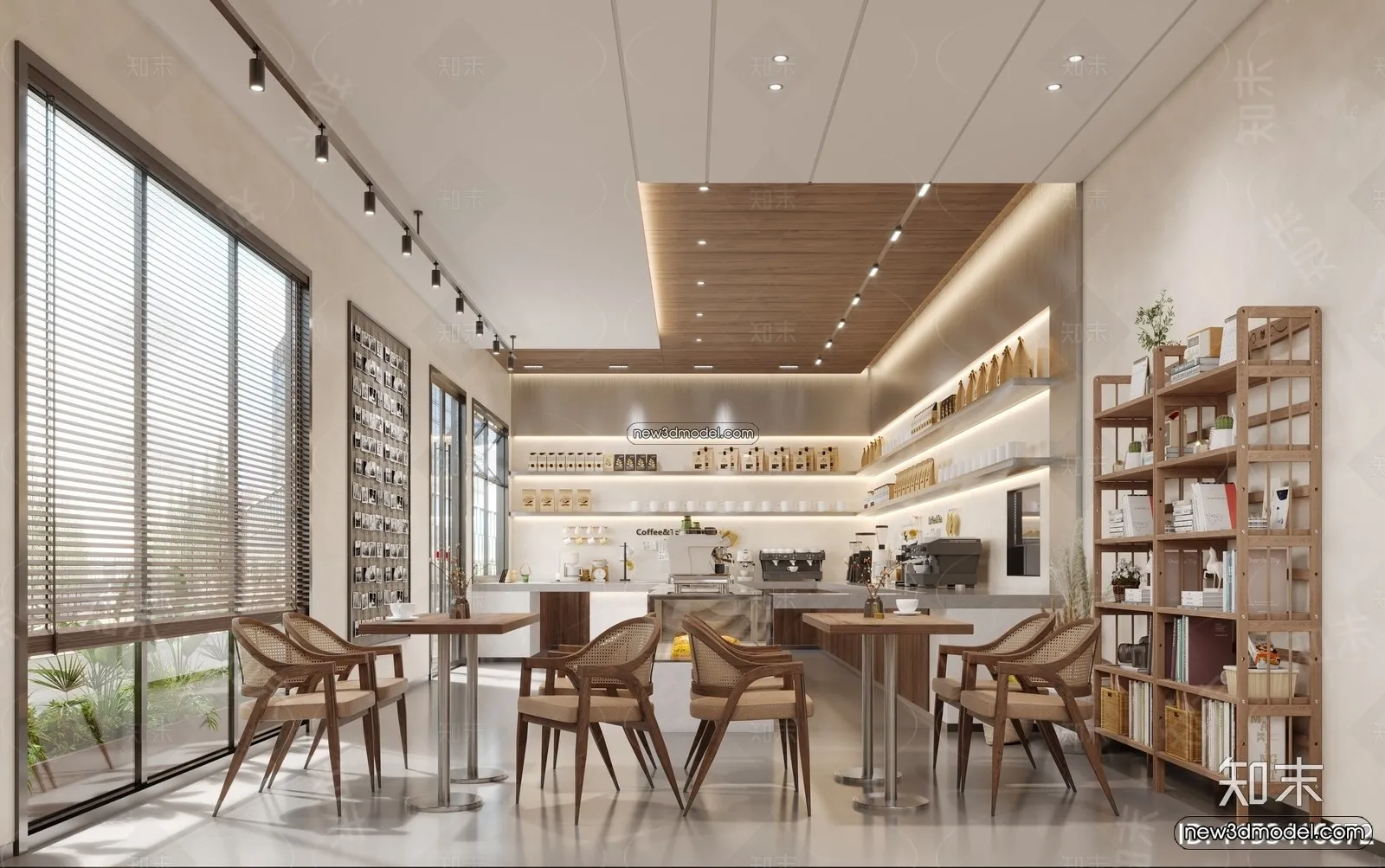 Restaurant and Fastfood 3D Scene – 3D Blocks – 287 – CORONA