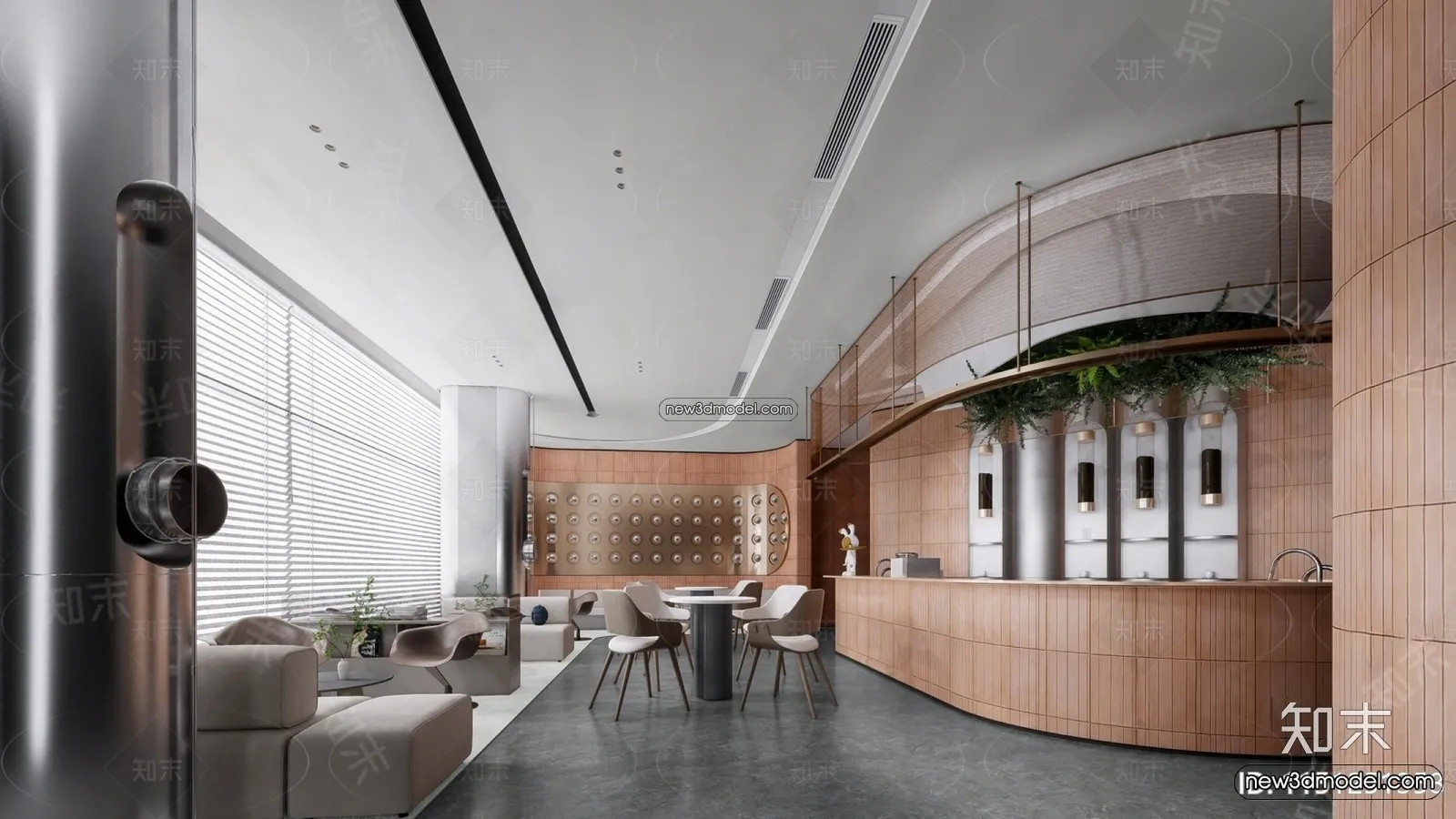 Restaurant and Fastfood 3D Scene – 3D Blocks – 291 – CORONA