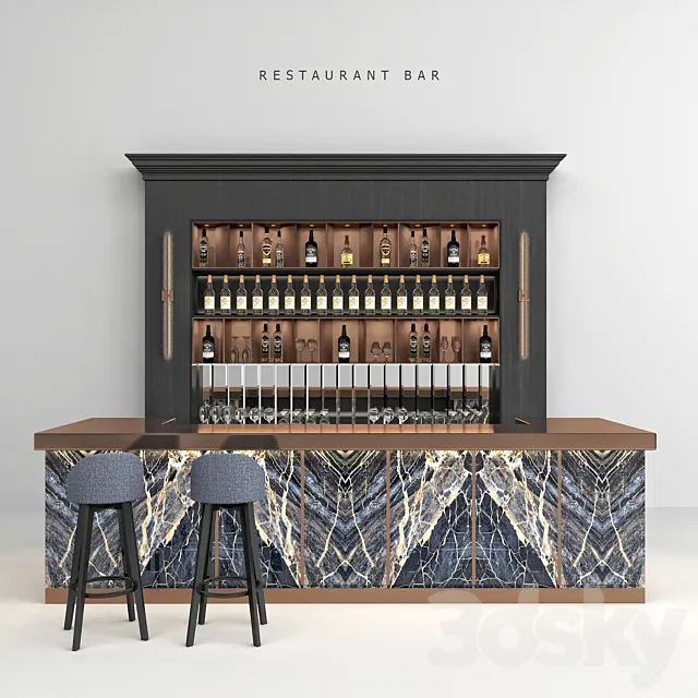Restaurant Bar 1.8 3D Model