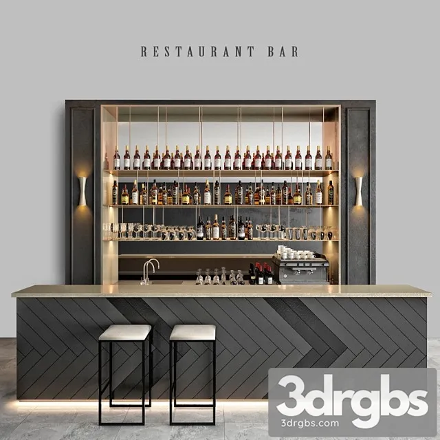 Restaurant bar 4 3D Model Download