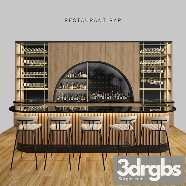 Restaurant bar 6 3D Model Download
