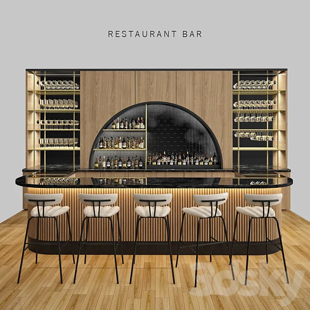 Restaurant bar 6 3DModel