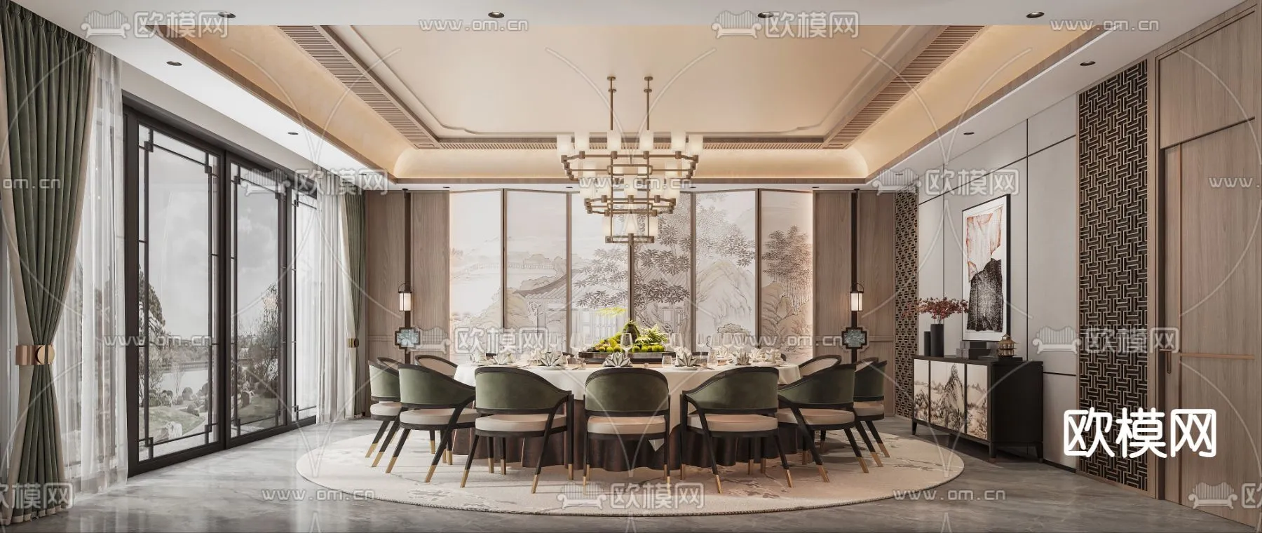 RESTAURANT & COFFEE SHOP – 3D Model For Interior Design – 10641 RESTAURANT & COFFEE SHOP – 3D Model For Interior Design – 10641