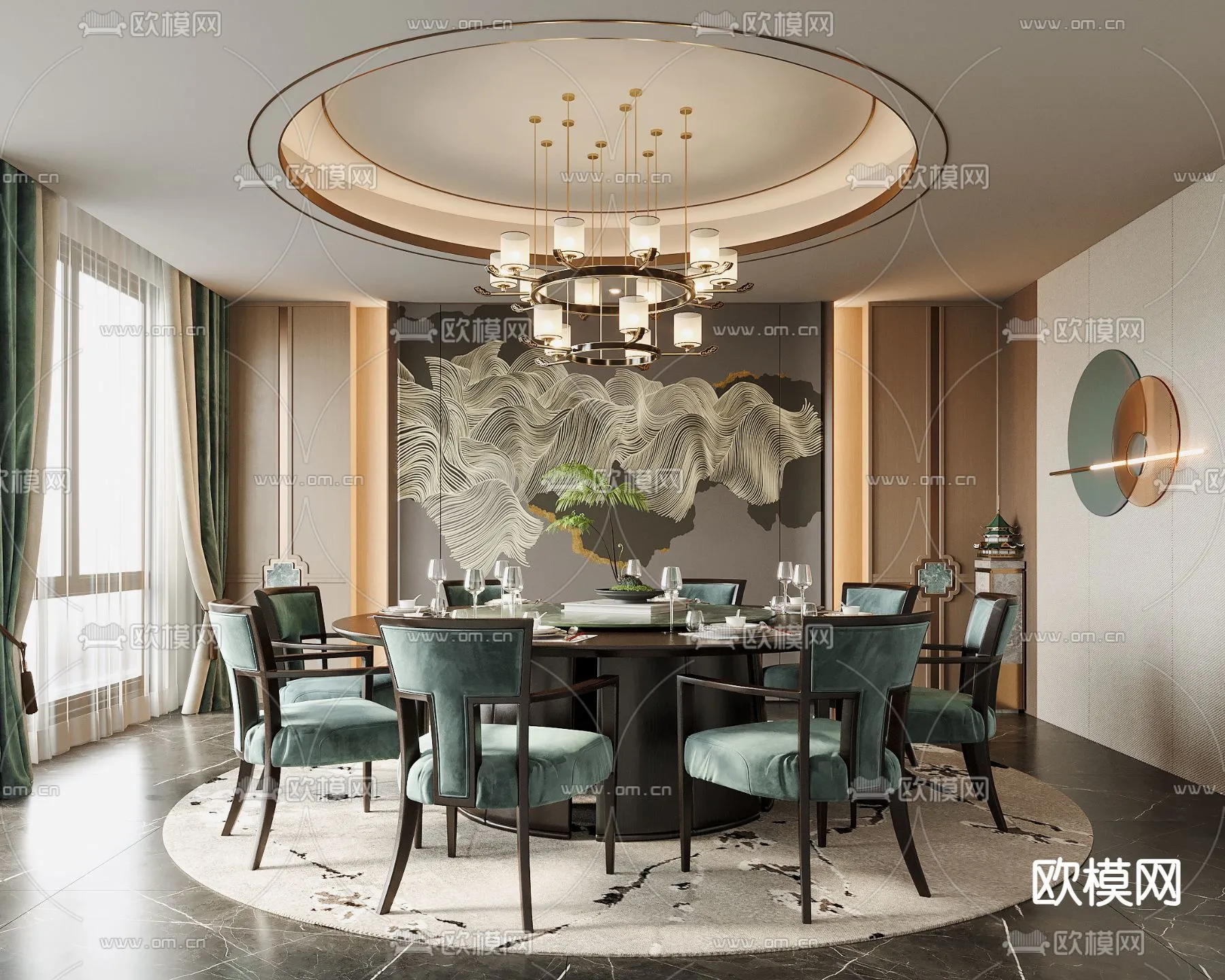 RESTAURANT & COFFEE SHOP – 3D Model For Interior Design – 10643 RESTAURANT & COFFEE SHOP – 3D Model For Interior Design – 10643