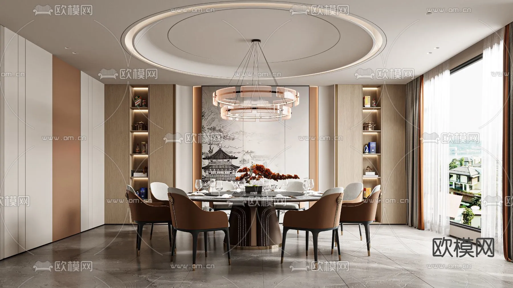 RESTAURANT & COFFEE SHOP – 3D Model For Interior Design – 10644 RESTAURANT & COFFEE SHOP – 3D Model For Interior Design – 10644