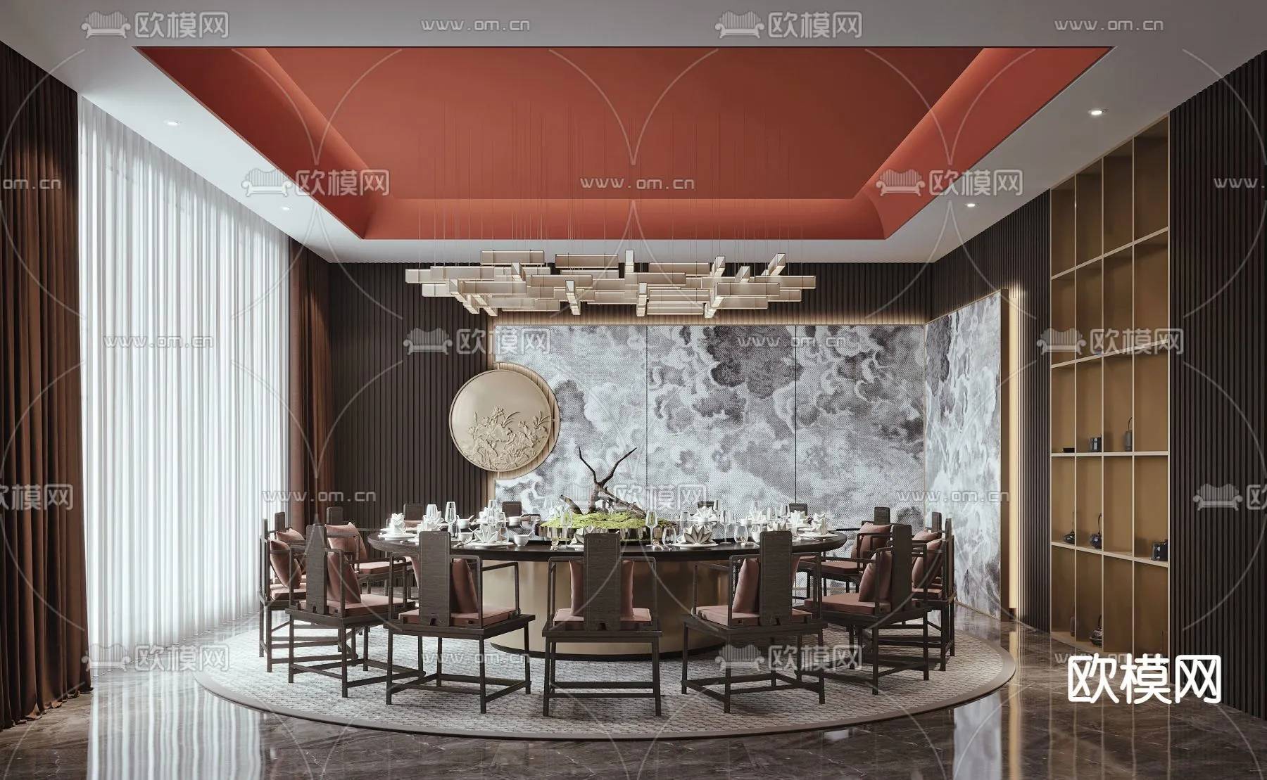 RESTAURANT & COFFEE SHOP – 3D Model For Interior Design – 10646 RESTAURANT & COFFEE SHOP – 3D Model For Interior Design – 10646