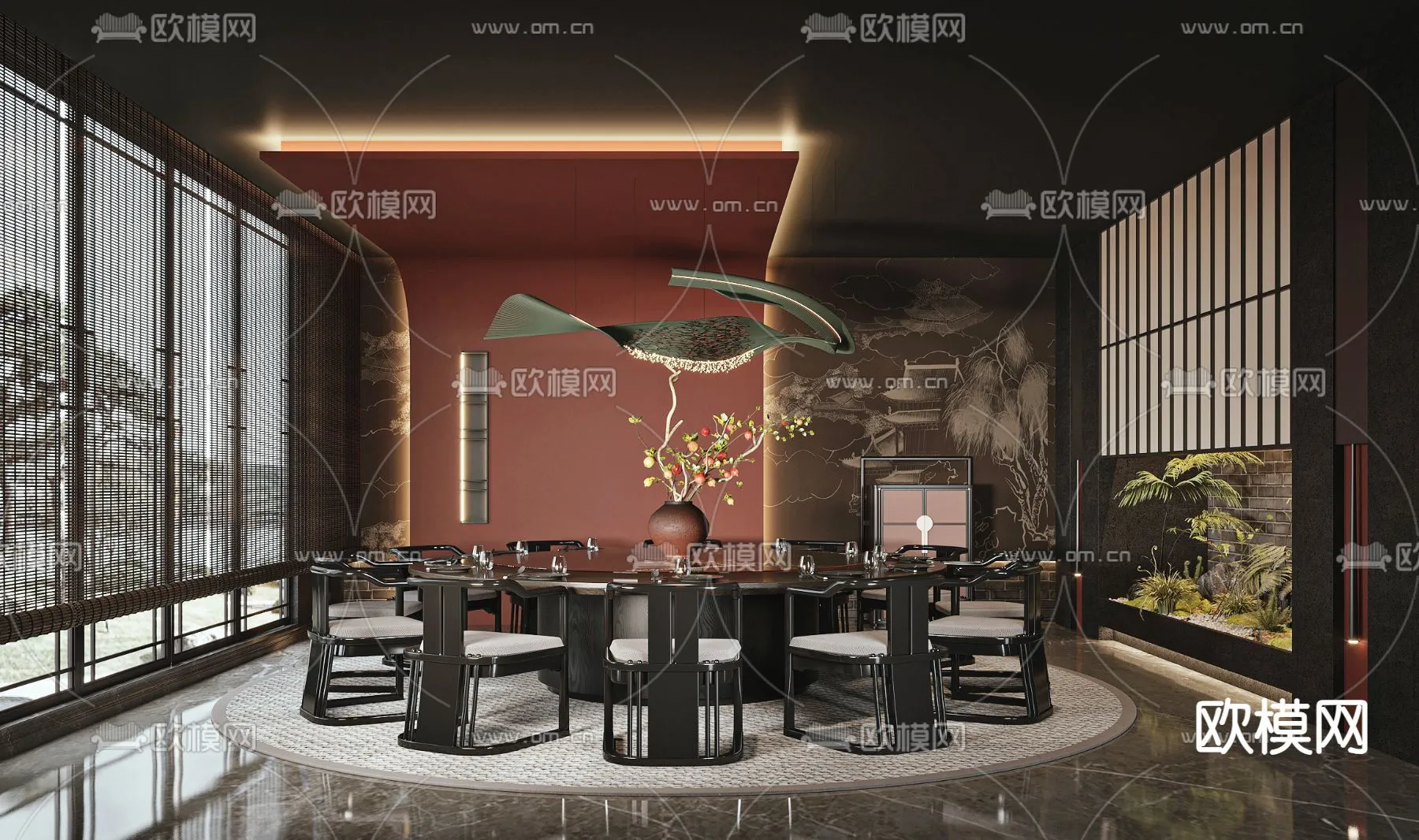 RESTAURANT & COFFEE SHOP – 3D Model For Interior Design – 10647 RESTAURANT & COFFEE SHOP – 3D Model For Interior Design – 10647