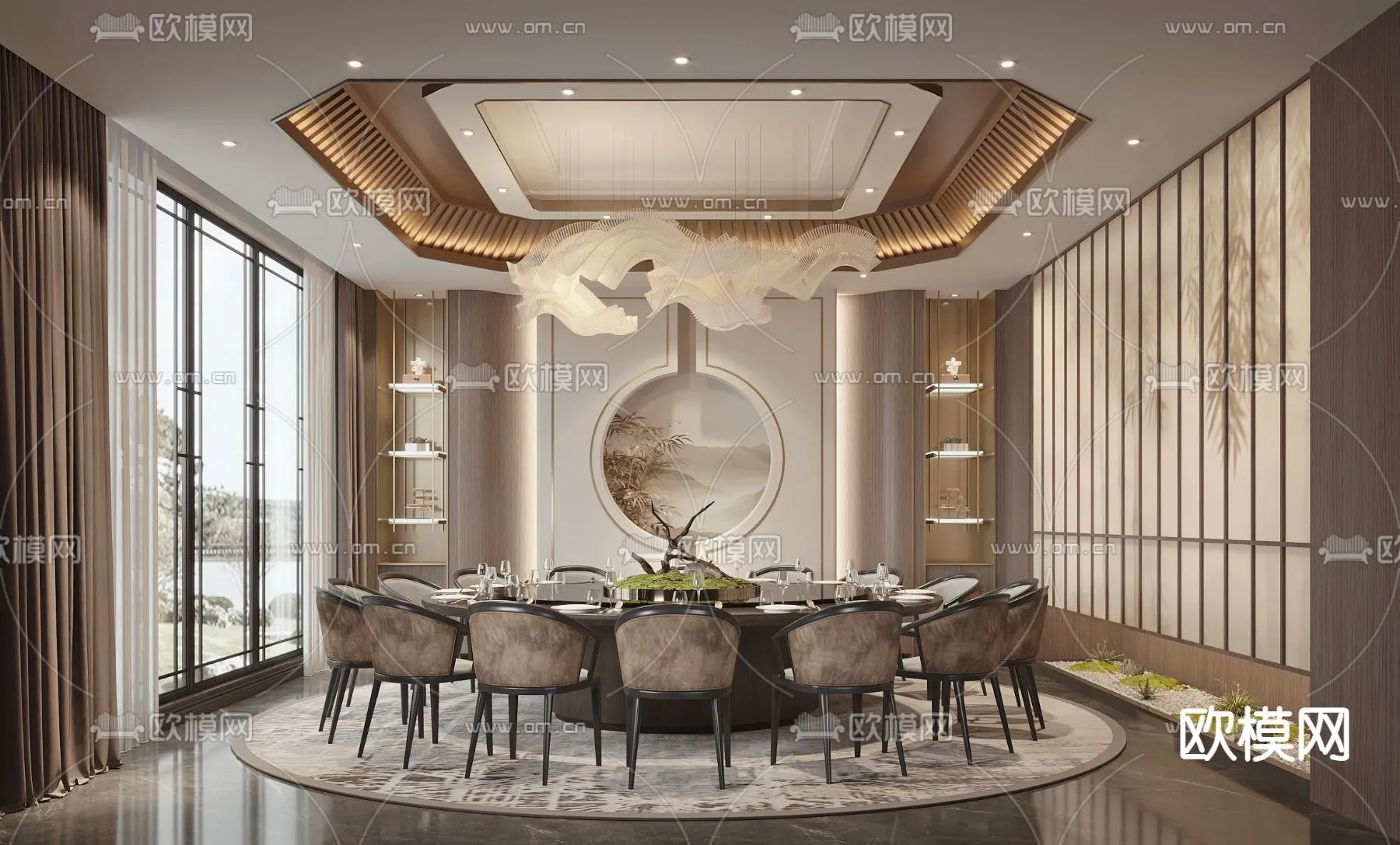 RESTAURANT & COFFEE SHOP – 3D Model For Interior Design – 10651 RESTAURANT & COFFEE SHOP – 3D Model For Interior Design – 10651