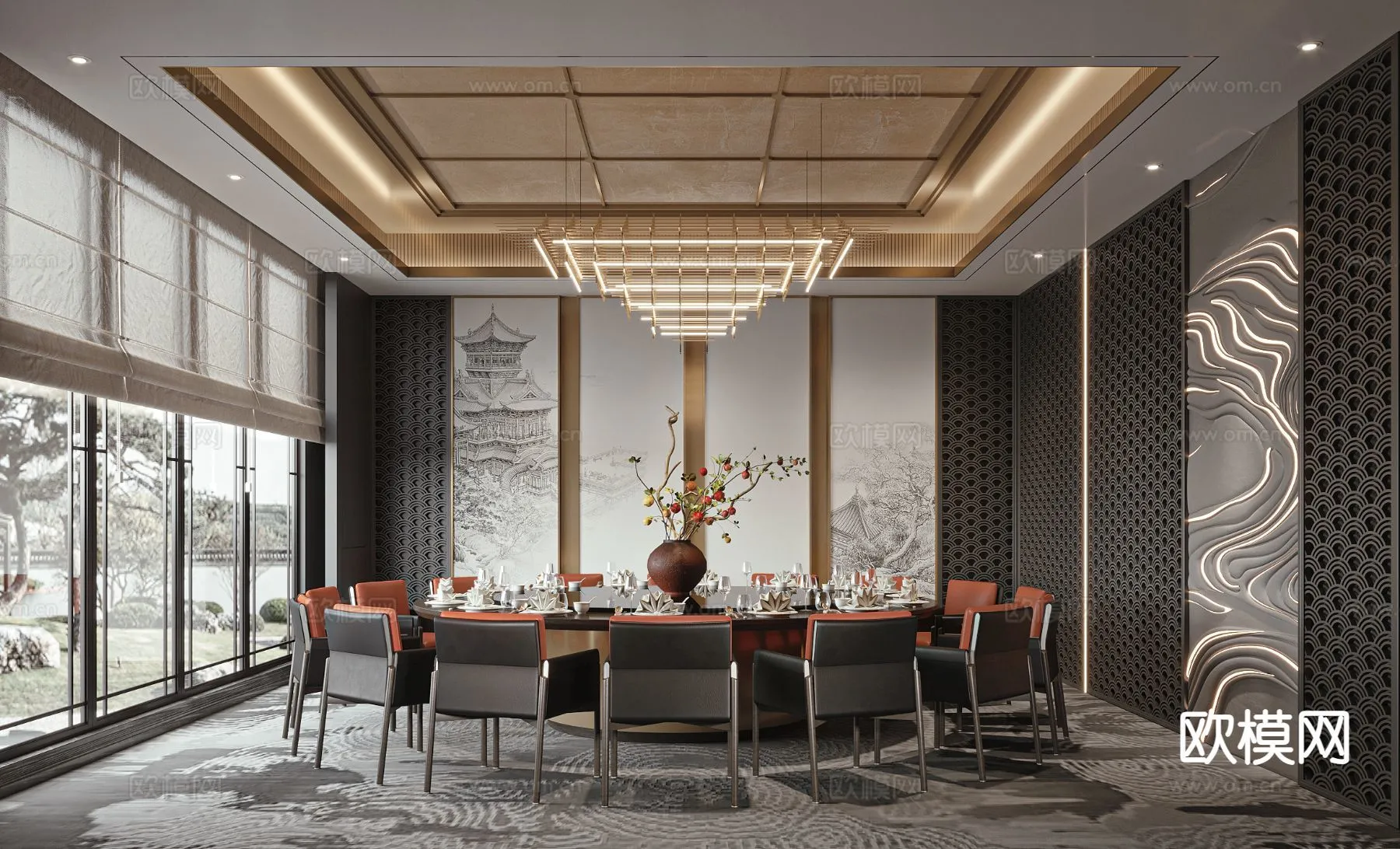 RESTAURANT & COFFEE SHOP – 3D Model For Interior Design – 10652 RESTAURANT & COFFEE SHOP – 3D Model For Interior Design – 10652