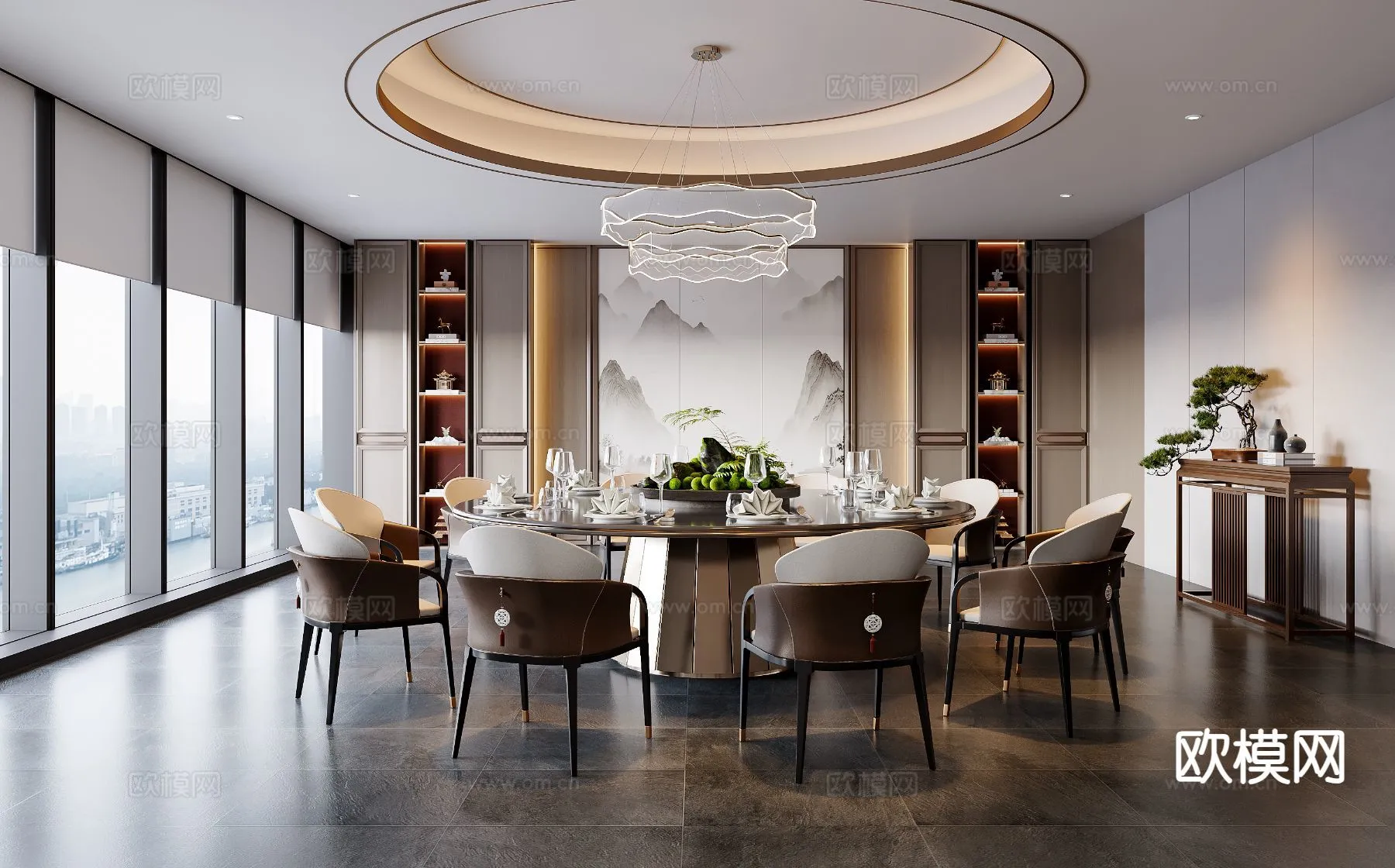 RESTAURANT & COFFEE SHOP – 3D Model For Interior Design – 10654 RESTAURANT & COFFEE SHOP – 3D Model For Interior Design – 10654