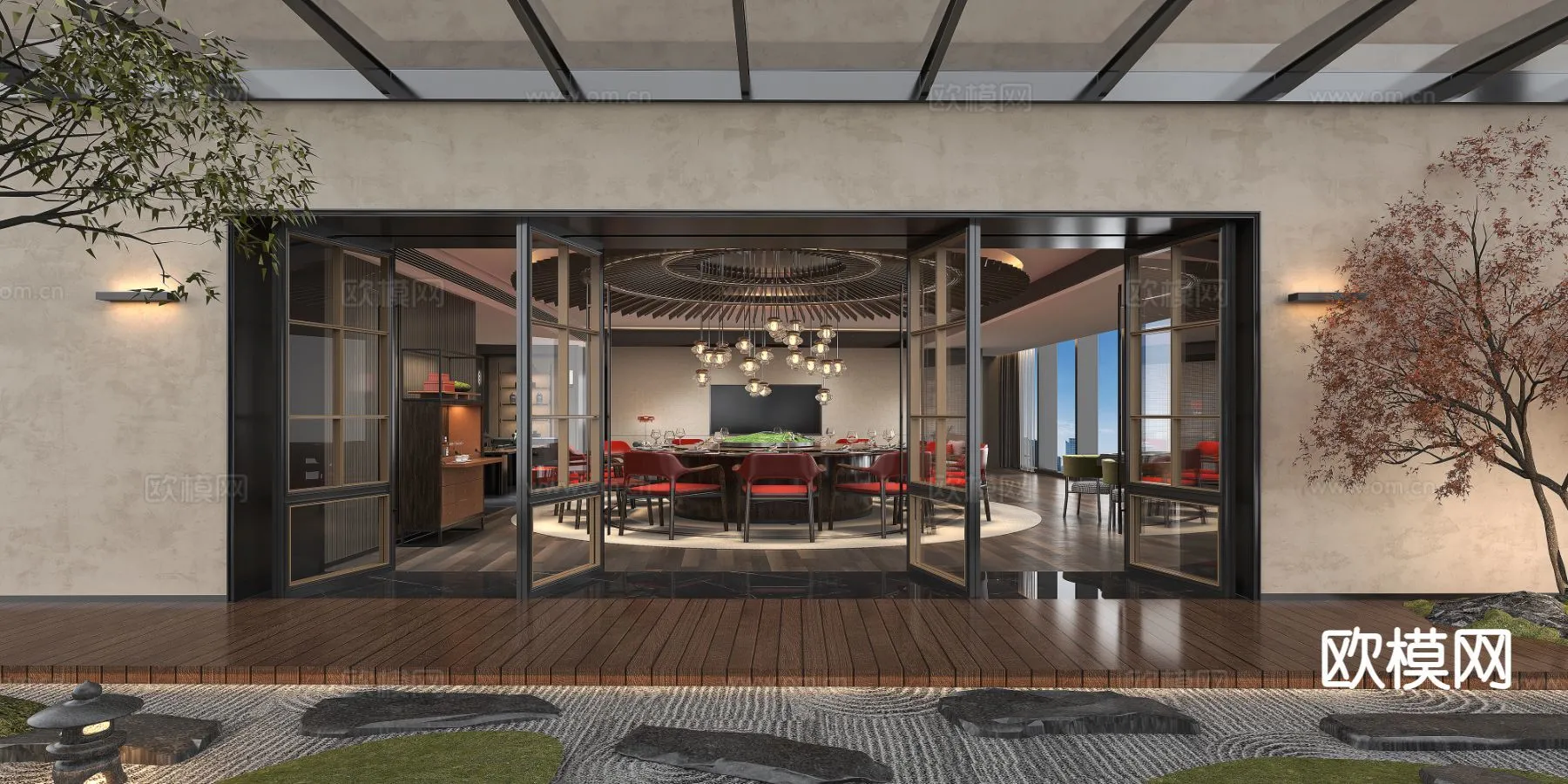 RESTAURANT & COFFEE SHOP – 3D Model For Interior Design – 10662 RESTAURANT & COFFEE SHOP – 3D Model For Interior Design – 10662