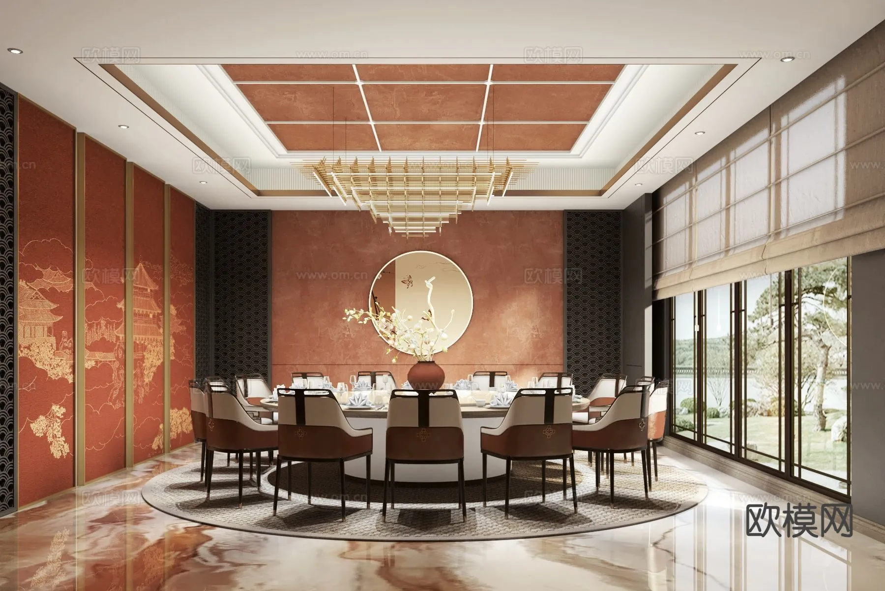 RESTAURANT & COFFEE SHOP – 3D Model For Interior Design – 10664 RESTAURANT & COFFEE SHOP – 3D Model For Interior Design – 10664