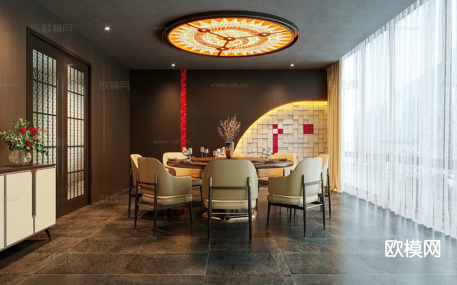 RESTAURANT & COFFEE SHOP – 3D Model For Interior Design – 10667 RESTAURANT & COFFEE SHOP – 3D Model For Interior Design – 10667