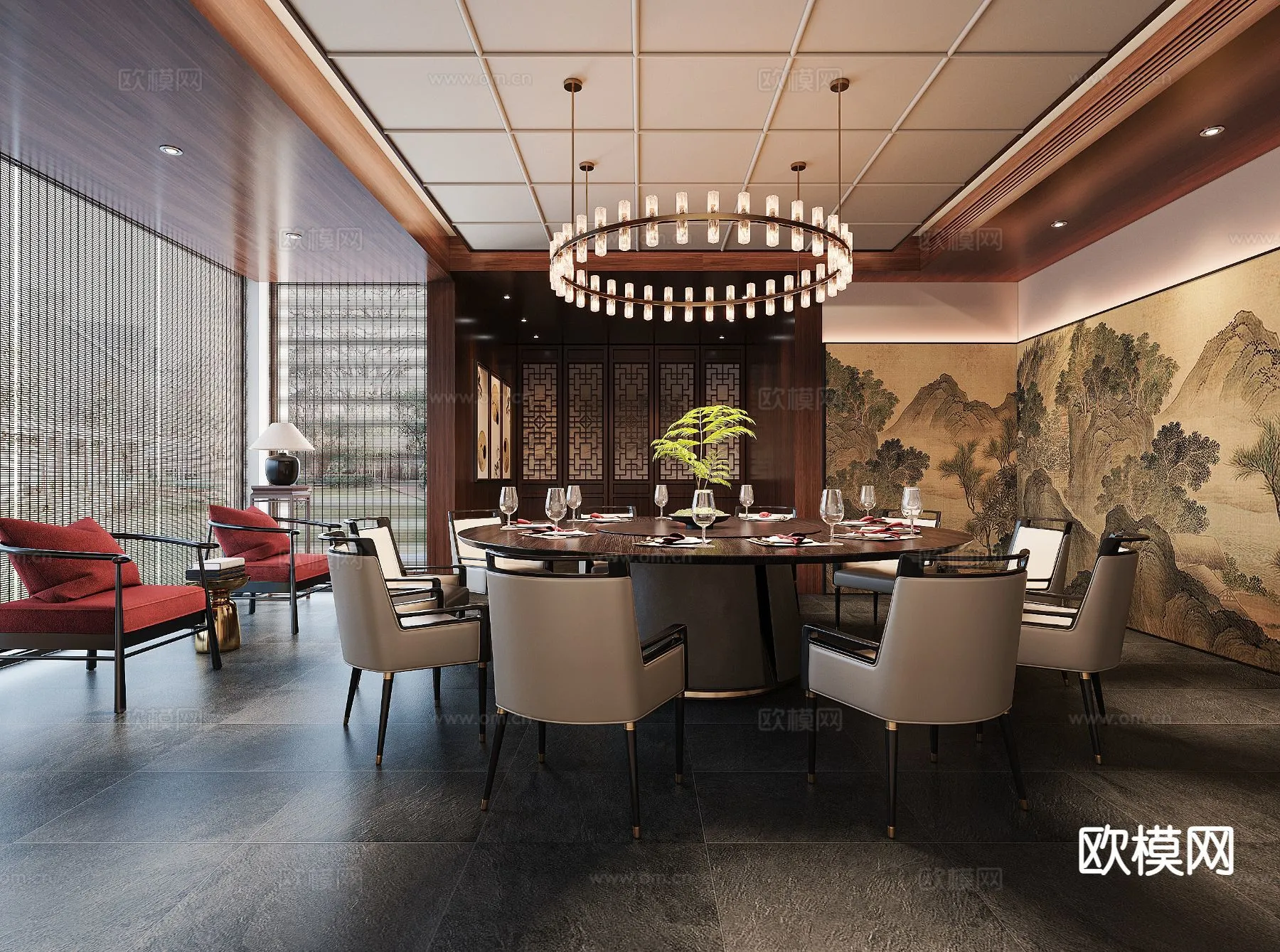 RESTAURANT & COFFEE SHOP – 3D Model For Interior Design – 10681 RESTAURANT & COFFEE SHOP – 3D Model For Interior Design – 10681