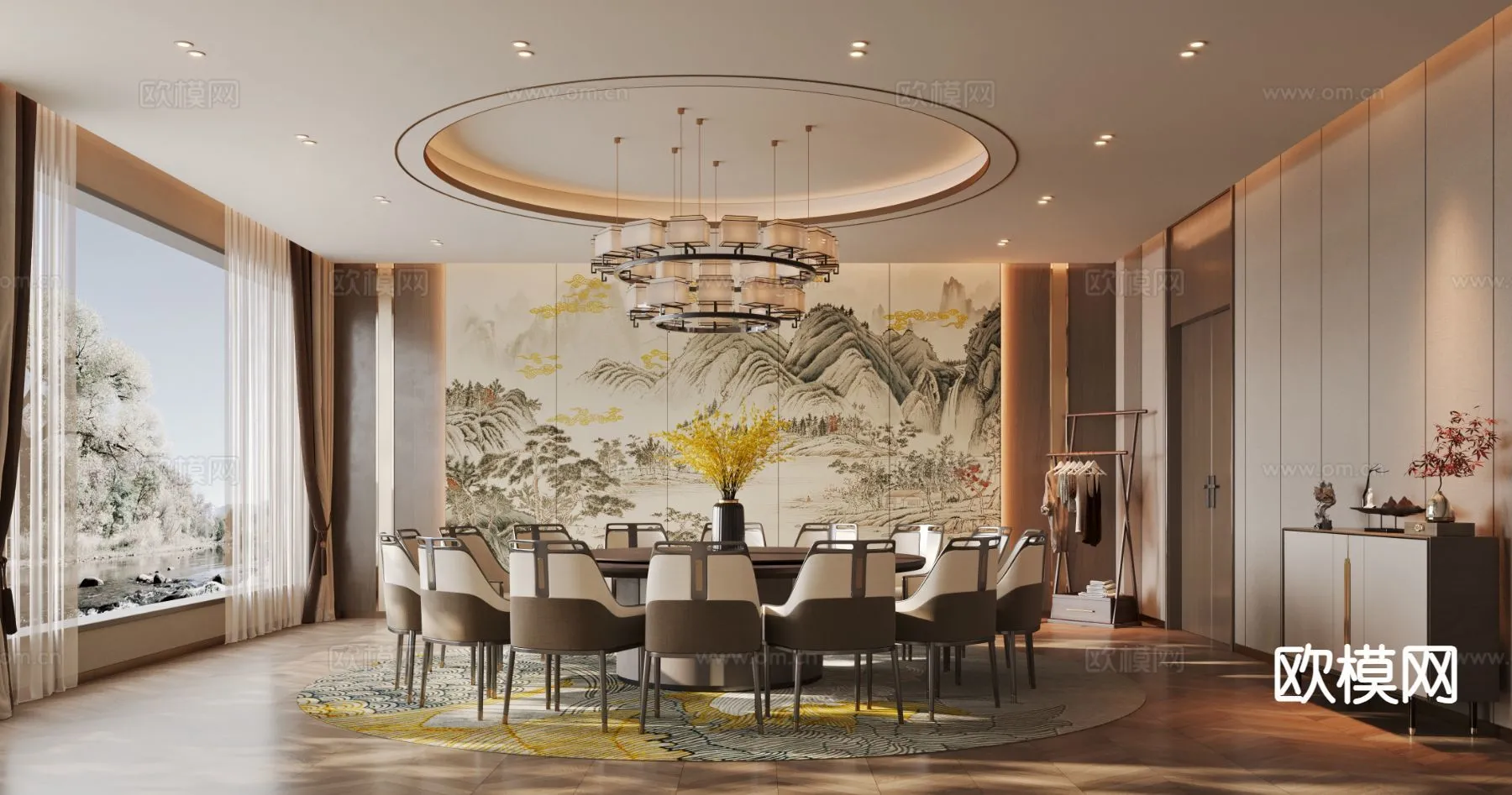 RESTAURANT & COFFEE SHOP – 3D Model For Interior Design – 10689 RESTAURANT & COFFEE SHOP – 3D Model For Interior Design – 10689