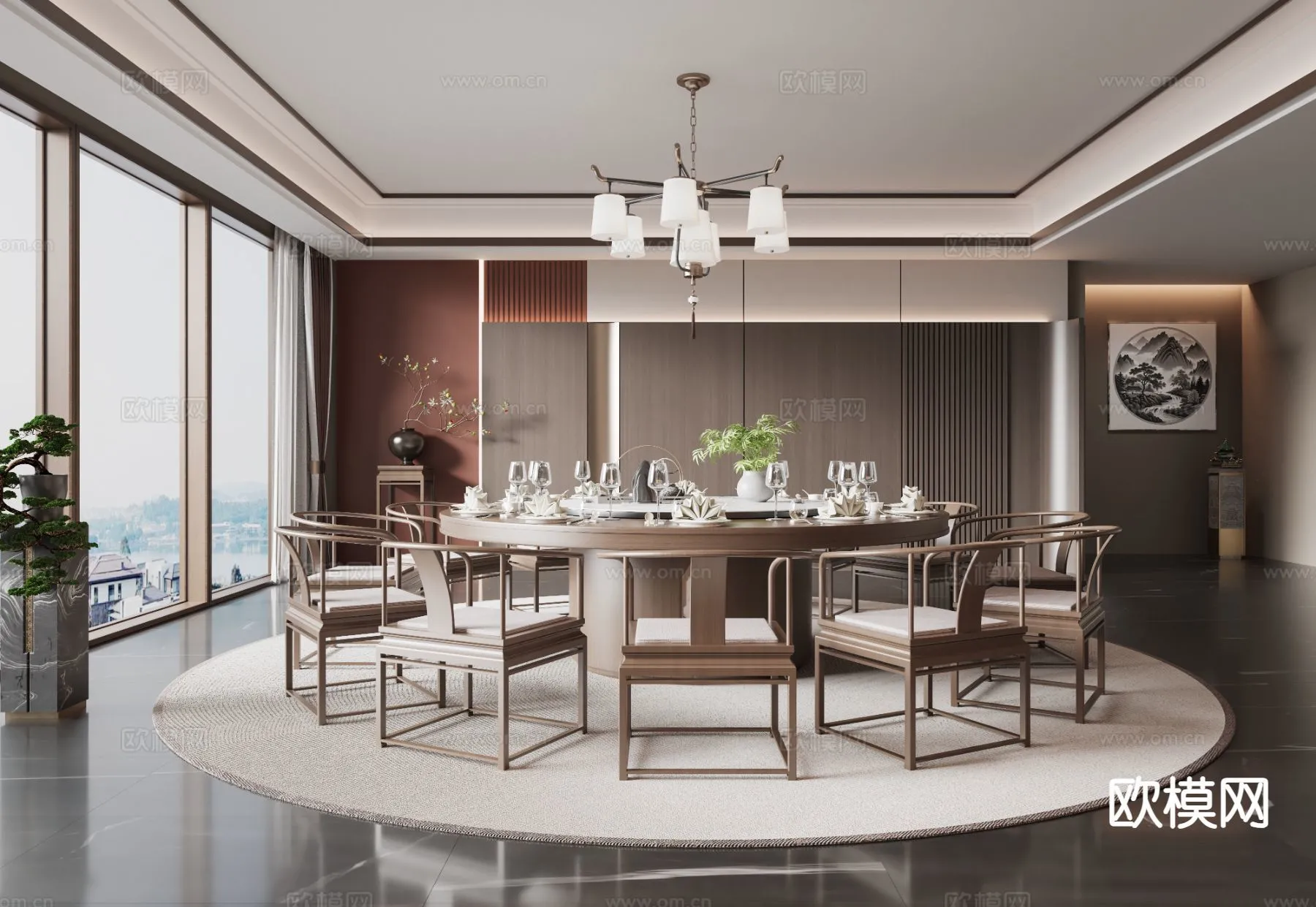 RESTAURANT & COFFEE SHOP – 3D Model For Interior Design – 10692 RESTAURANT & COFFEE SHOP – 3D Model For Interior Design – 10692