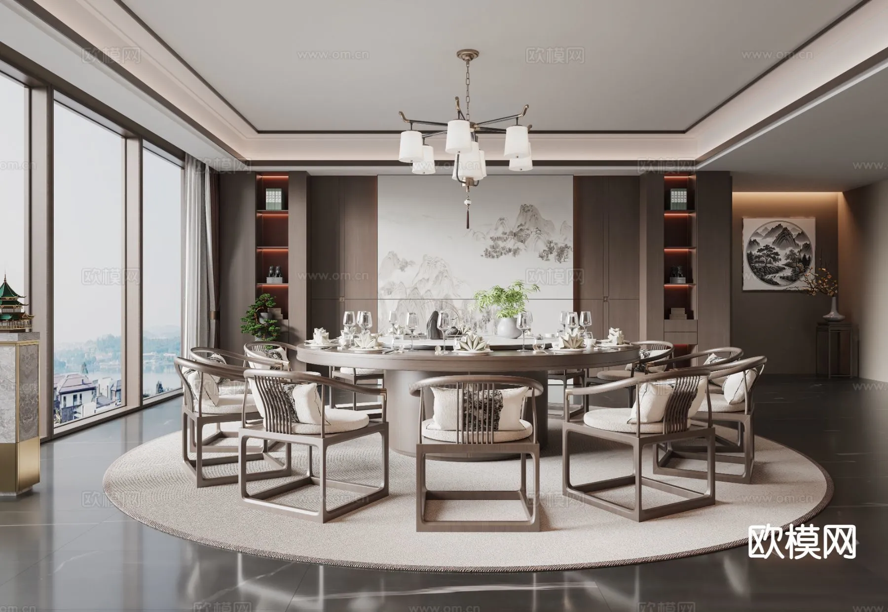 RESTAURANT & COFFEE SHOP – 3D Model For Interior Design – 10693 RESTAURANT & COFFEE SHOP – 3D Model For Interior Design – 10693