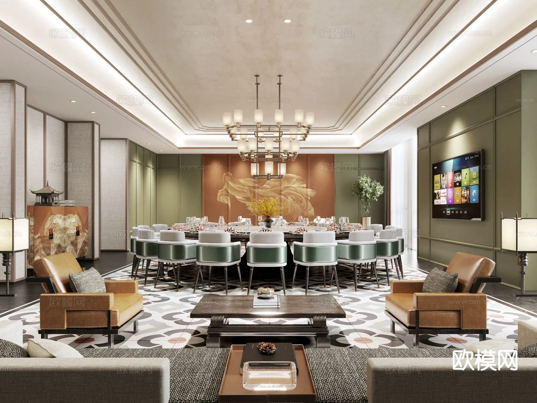 RESTAURANT & COFFEE SHOP – 3D Model For Interior Design – 10699 RESTAURANT & COFFEE SHOP – 3D Model For Interior Design – 10699