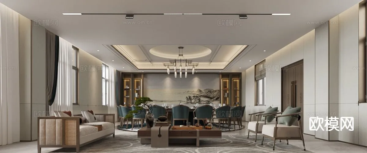 RESTAURANT & COFFEE SHOP – 3D Model For Interior Design – 10707 RESTAURANT & COFFEE SHOP – 3D Model For Interior Design – 10707