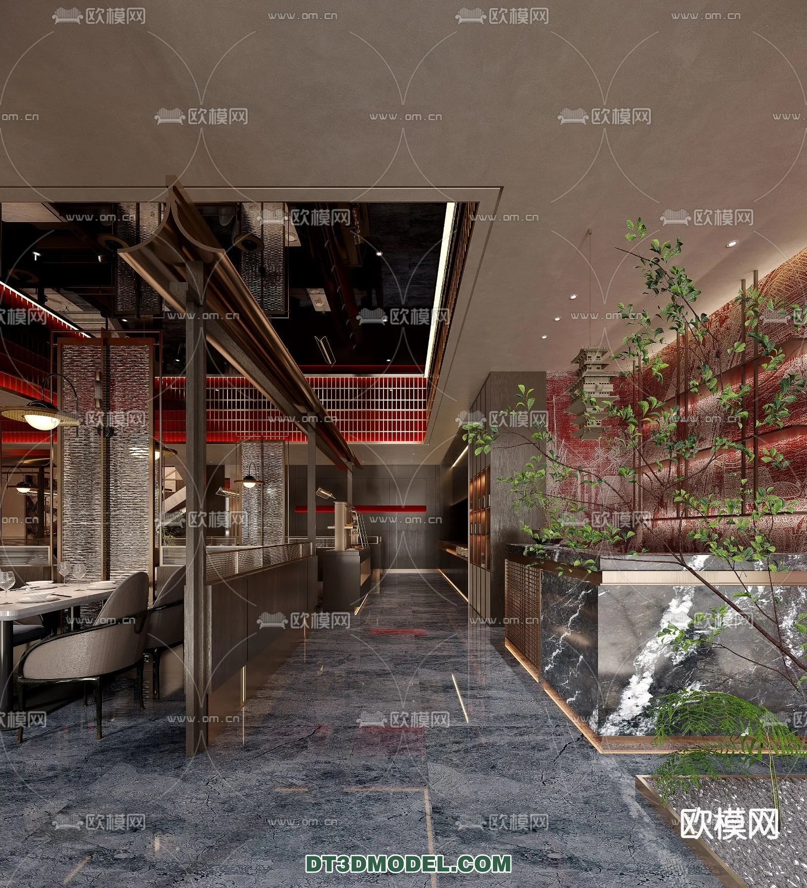 RESTAURANT & COFFEE SHOP – 3D Model For Interior Design – 2372 RESTAURANT & COFFEE SHOP – 3D Model For Interior Design – 2372