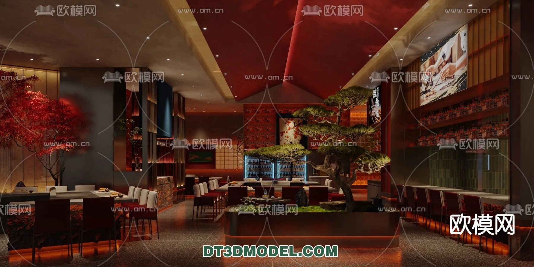 RESTAURANT & COFFEE SHOP – 3D Model For Interior Design – 2374 RESTAURANT & COFFEE SHOP – 3D Model For Interior Design – 2374
