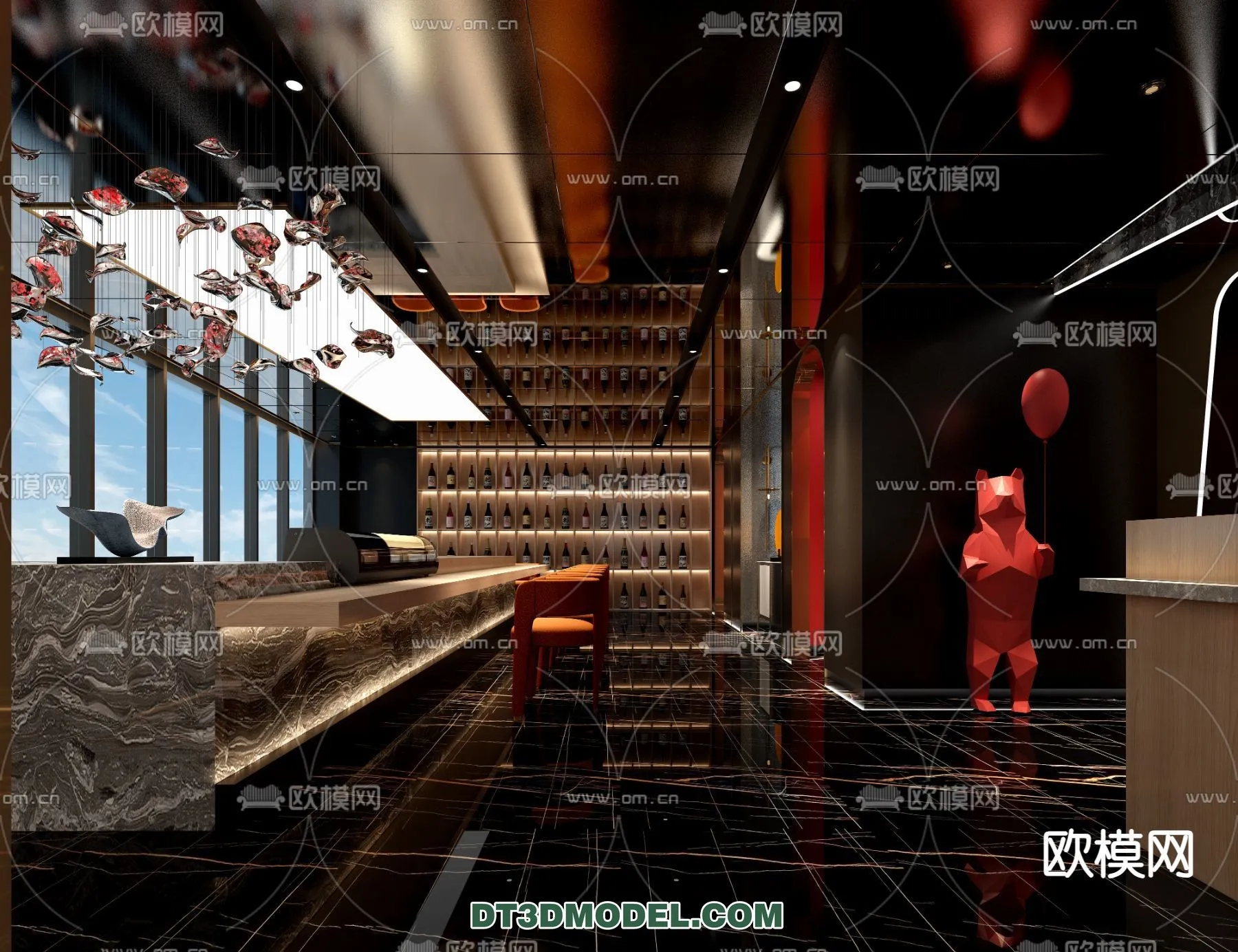 RESTAURANT & COFFEE SHOP – 3D Model For Interior Design – 2379 RESTAURANT & COFFEE SHOP – 3D Model For Interior Design – 2379