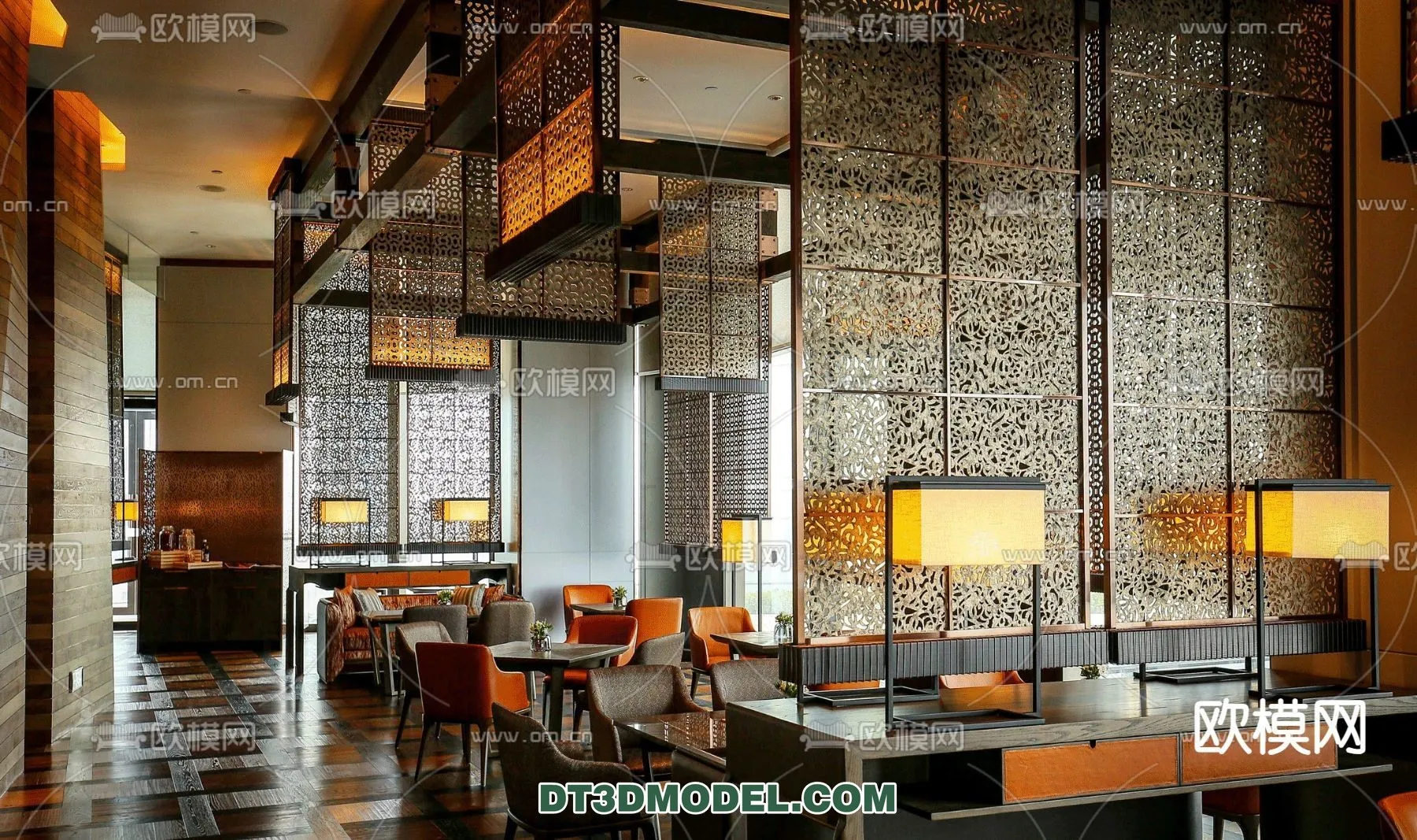 RESTAURANT & COFFEE SHOP – 3D Model For Interior Design – 2381 RESTAURANT & COFFEE SHOP – 3D Model For Interior Design – 2381