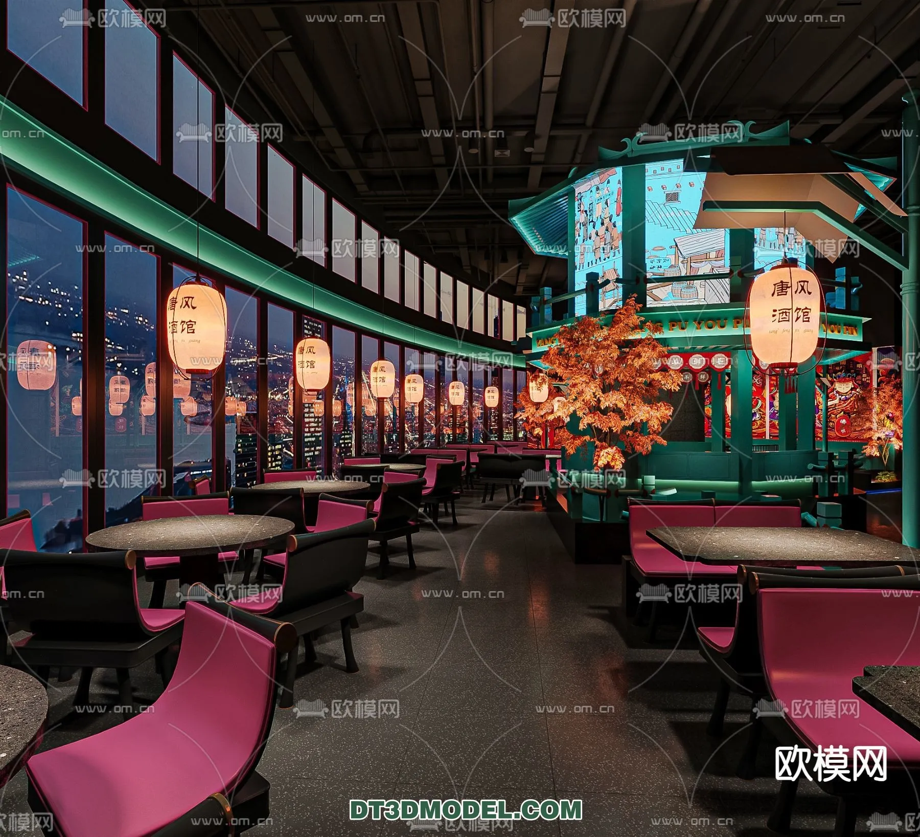 RESTAURANT & COFFEE SHOP – 3D Model For Interior Design – 2387 RESTAURANT & COFFEE SHOP – 3D Model For Interior Design – 2387
