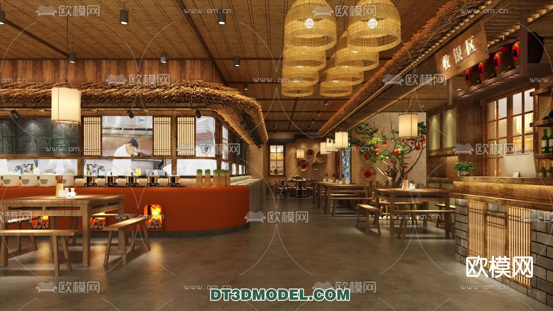 RESTAURANT & COFFEE SHOP – 3D Model For Interior Design – 2391 RESTAURANT & COFFEE SHOP – 3D Model For Interior Design – 2391