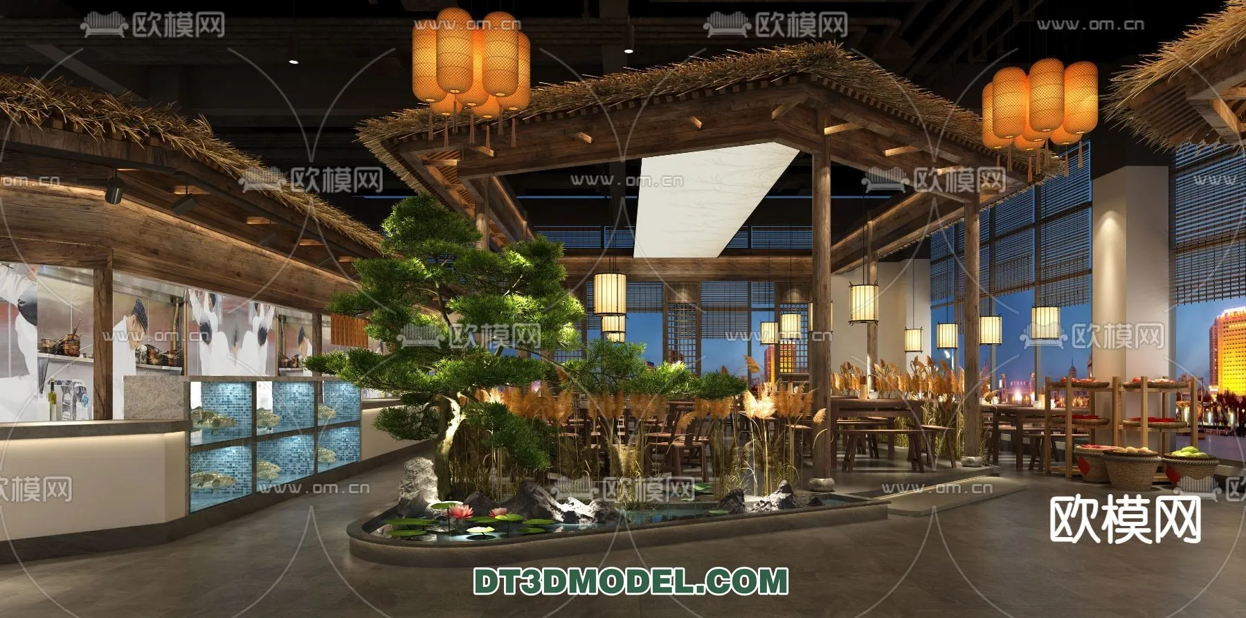 RESTAURANT & COFFEE SHOP – 3D Model For Interior Design – 2392 RESTAURANT & COFFEE SHOP – 3D Model For Interior Design – 2392