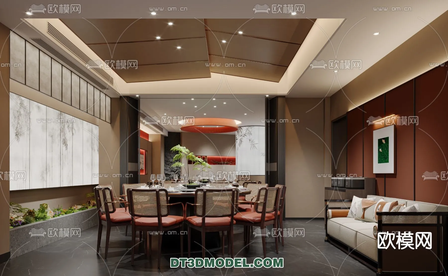 RESTAURANT & COFFEE SHOP – 3D Model For Interior Design – 2408 RESTAURANT & COFFEE SHOP – 3D Model For Interior Design – 2408