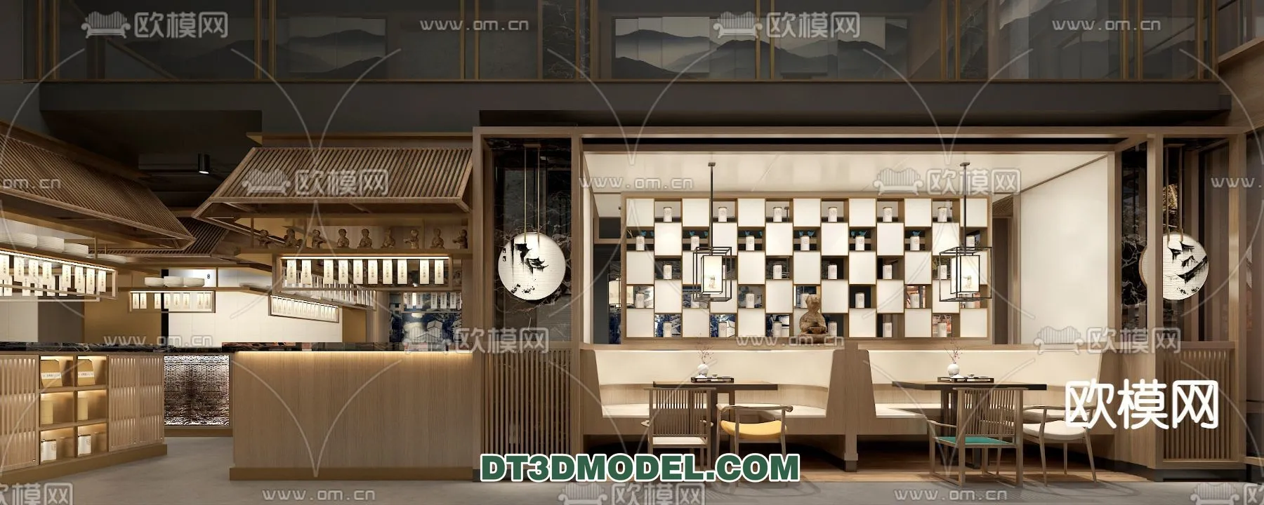 RESTAURANT & COFFEE SHOP – 3D Model For Interior Design – 2413 RESTAURANT & COFFEE SHOP – 3D Model For Interior Design – 2413