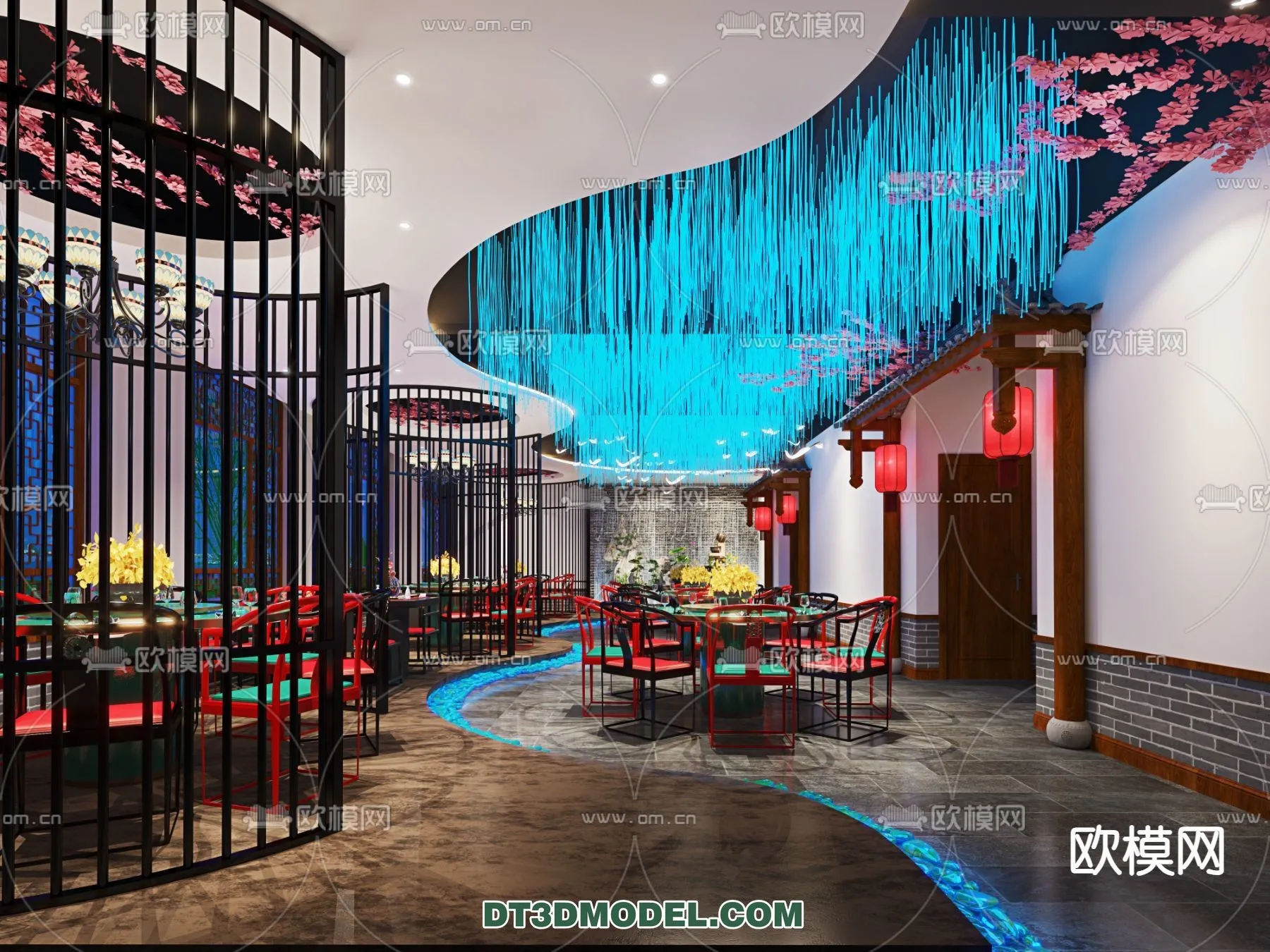 RESTAURANT & COFFEE SHOP – 3D Model For Interior Design – 2416 RESTAURANT & COFFEE SHOP – 3D Model For Interior Design – 2416