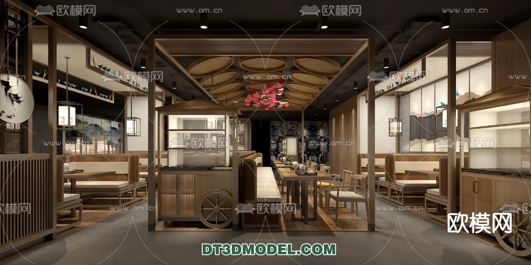 RESTAURANT & COFFEE SHOP – 3D Model For Interior Design – 2417 RESTAURANT & COFFEE SHOP – 3D Model For Interior Design – 2417